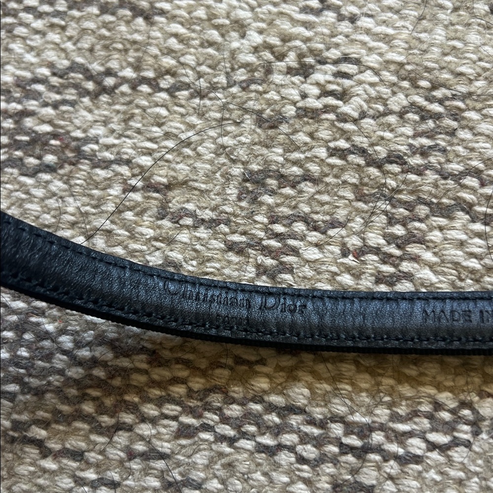 Christian Dior Black Belt with Buckle - Picture 2 of 3
